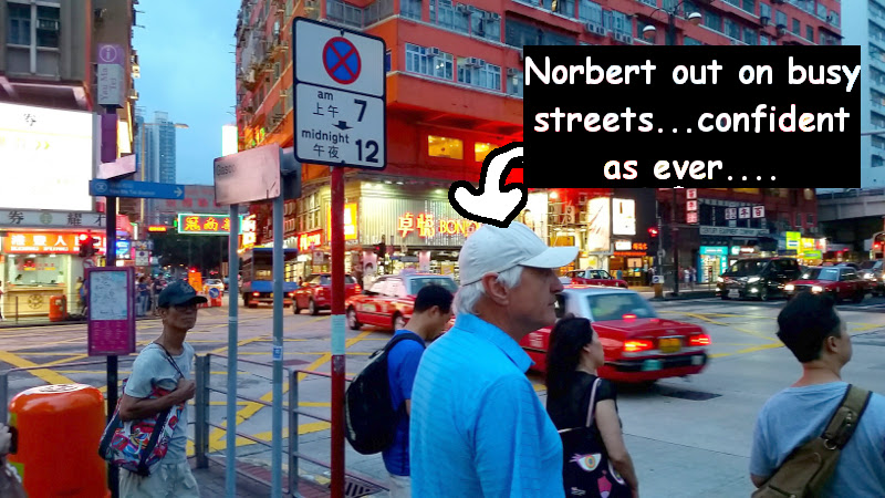 Norbert on the streets of China