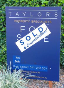 Sold sign